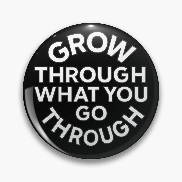Item preview, Grow Through What You Go Through Minimalist Circle Outline designed and sold by Urban-InkStudio.