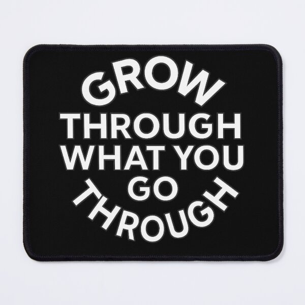 Item preview, Grow Through What You Go Through Minimalist Circle Outline designed and sold by Urban-InkStudio.