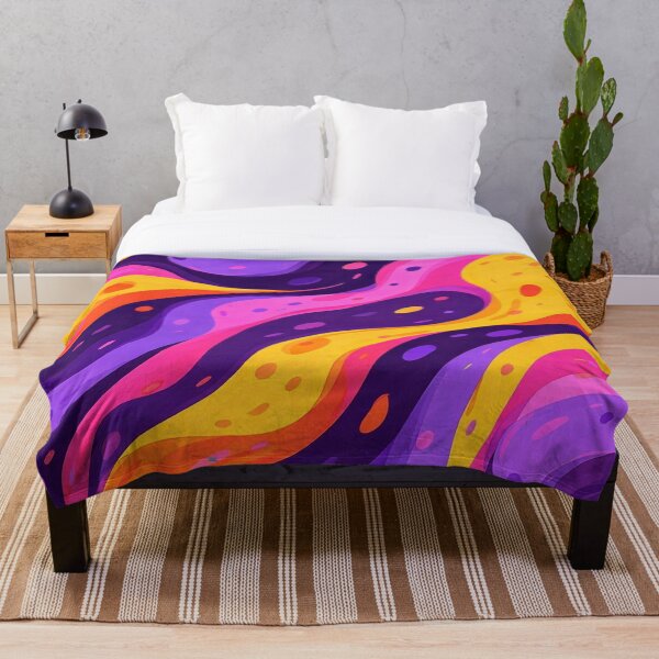 Item preview, Vibrant Abstract Liquid Pattern – Colorful Fluid Shapes Modern Art designed and sold by ARTHEMID.