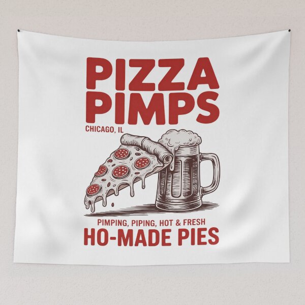 Item preview, Pizza Pimp Ho-made Pies Food Love Foodie Dough Crust designed and sold by EllenJast.
