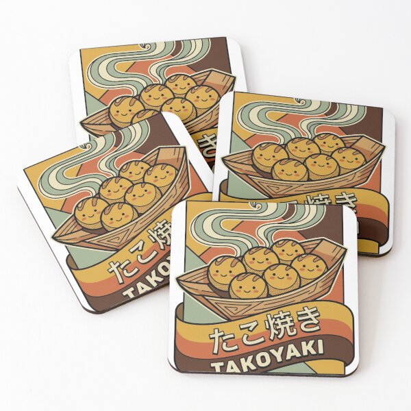 Item preview, Camiseta con arte de comida callejera japonesa kawaii de Takoyaki designed and sold by RetroJapanCo.