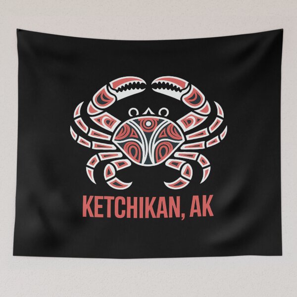 Item preview, Ketchikan Alaska Dungeness Crab Fisherman Native American designed and sold by EllenJast.