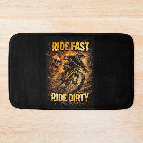 Item preview, RIDE DIRTY 2026 – Hardcore Downhill MTB Street Art designed and sold by Fextreme.