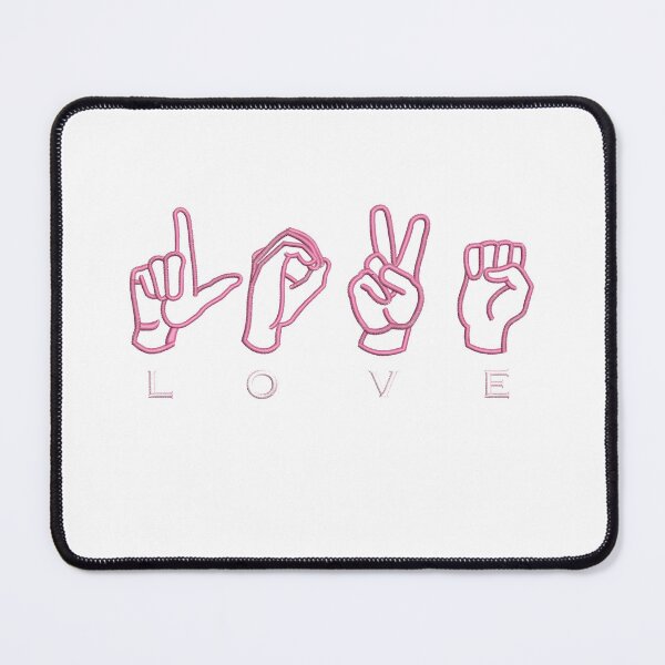 Artikelvorschau, Gestickte ASL-Liebe entworfen und verkauft von YoletteMelanson.