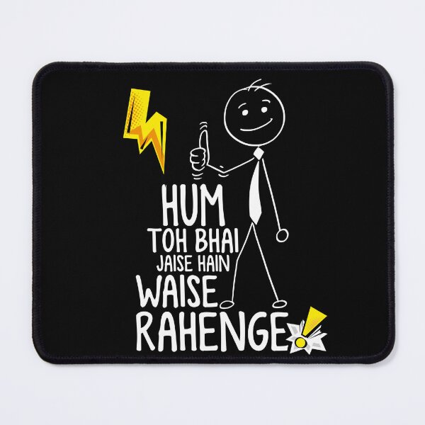 Item preview,  Funny Sarcastic HINDI Typography – Quirky Desi Quote Design VER23 designed and sold by mndesignworx.