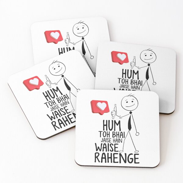 Item preview,  Funny Sarcastic HINDI Typography – Quirky Desi Quote Design VER23 designed and sold by mndesignworx.
