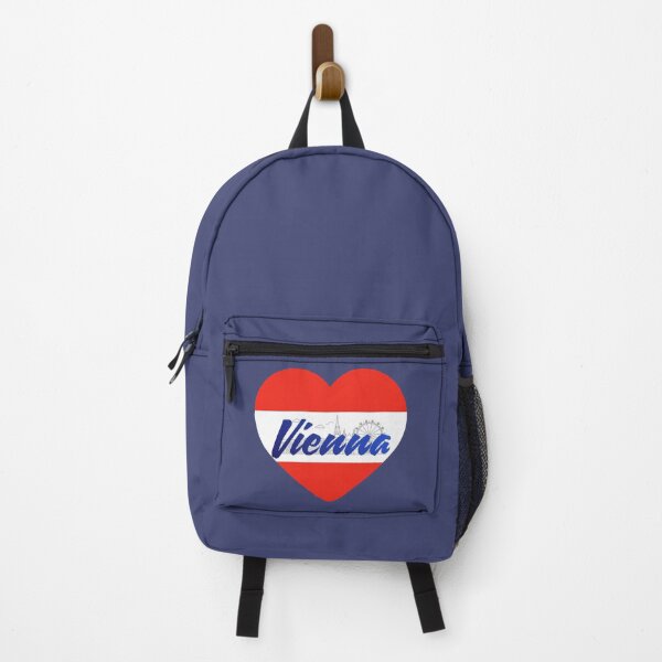 Item preview, Vienna Skyline Heart – Austria Design in Red White Red designed and sold by mycreastyle.