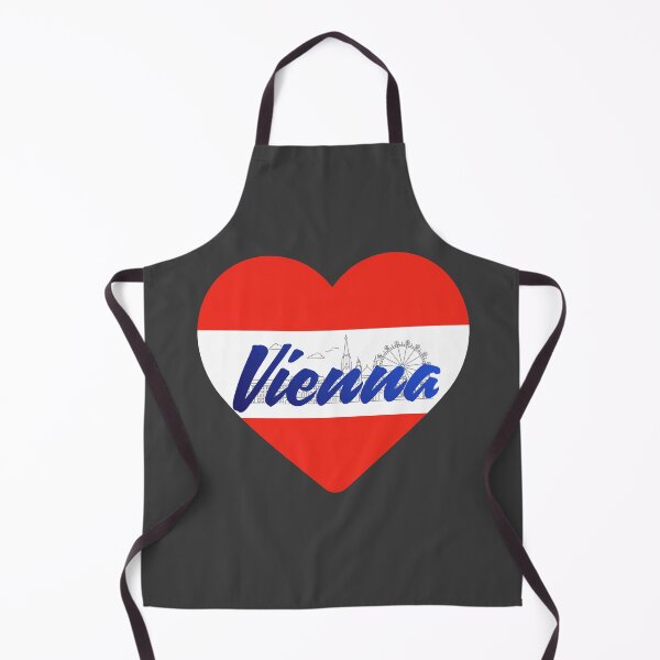 Item preview, Vienna Skyline Heart – Austria Design in Red White Red designed and sold by mycreastyle.