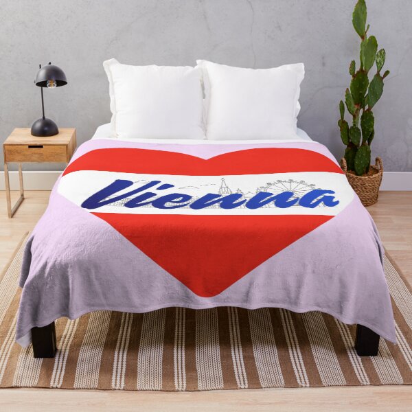 Item preview, Vienna Skyline Heart – Austria Design in Red White Red designed and sold by mycreastyle.