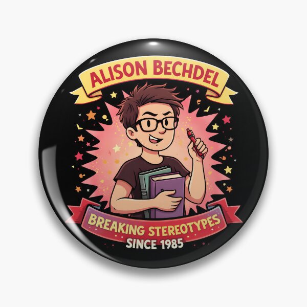 Item preview, Alison Bechdel tshirt designed and sold by natzeroART.