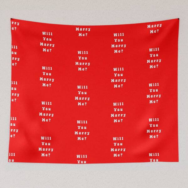 Item preview, WILL YOU MARRY ME? Typography Design designed and sold by Swati's Digital Den.
