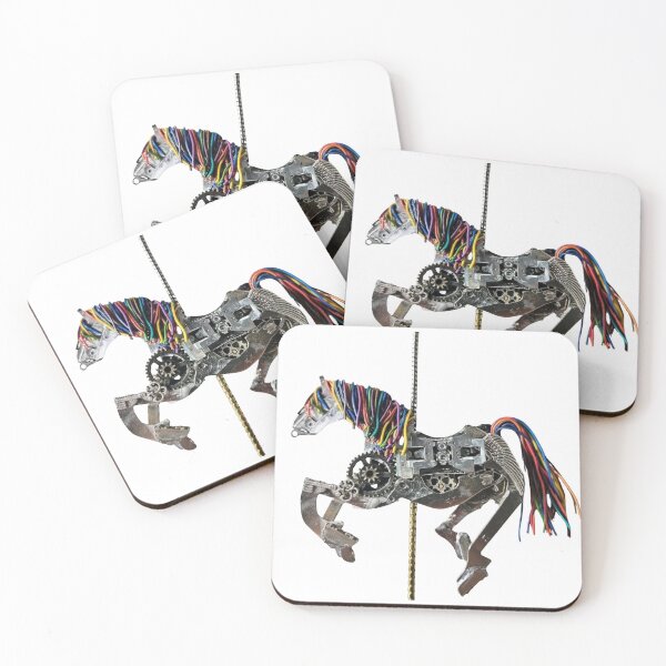 Item preview, Steampunk Horse - Mechanical Carousel Horse designed and sold by MechanicalGrace .