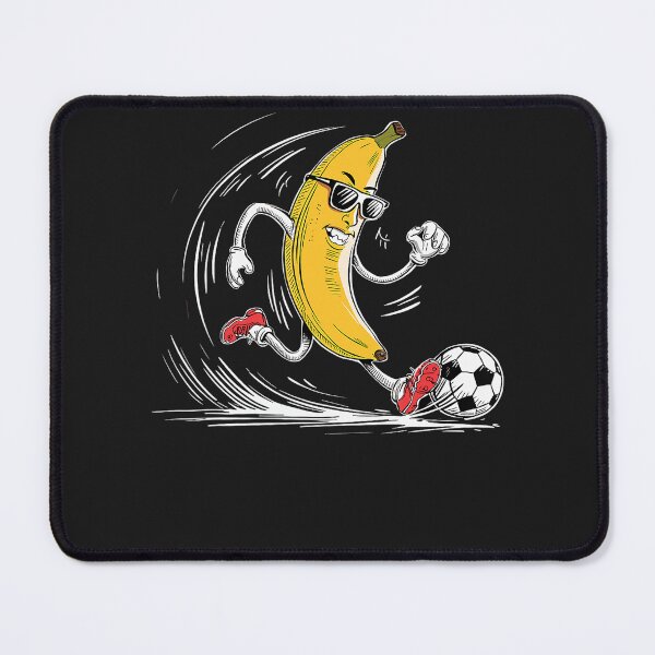 Item preview, Banana Football Action Dynamic Cartoon Art designed and sold by ThorstenEggers.
