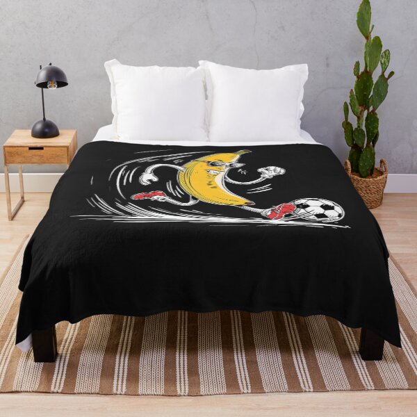 Item preview, Banana Football Action Dynamic Cartoon Art designed and sold by ThorstenEggers.
