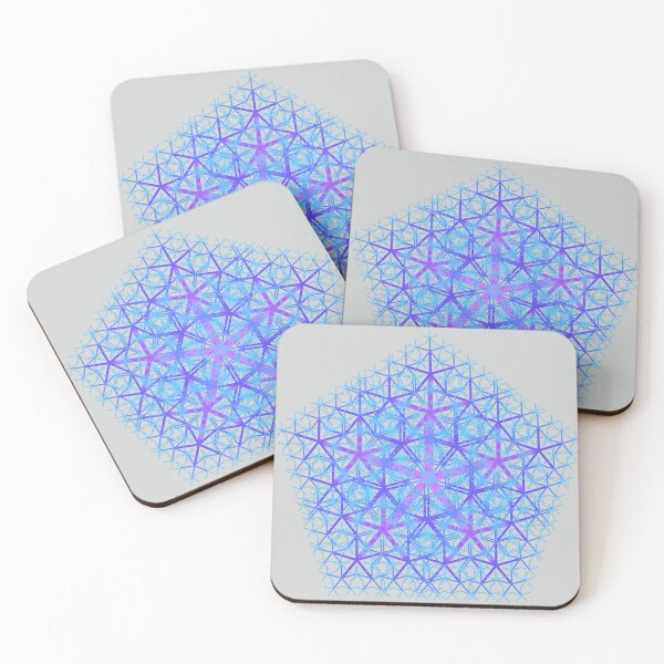 Item preview, Blue and Purple Fractal designed and sold by Mimi's Crafts.