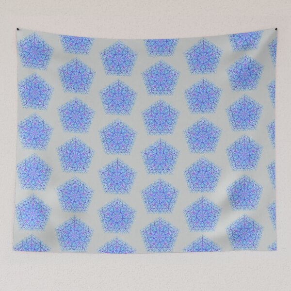Item preview, Blue and Purple Fractal designed and sold by Mimi's Crafts.