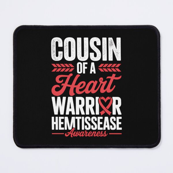 Item preview, Cousin Of A Heart Warrior Heart Disease Red Ribbon designed and sold by IdunayaStore.