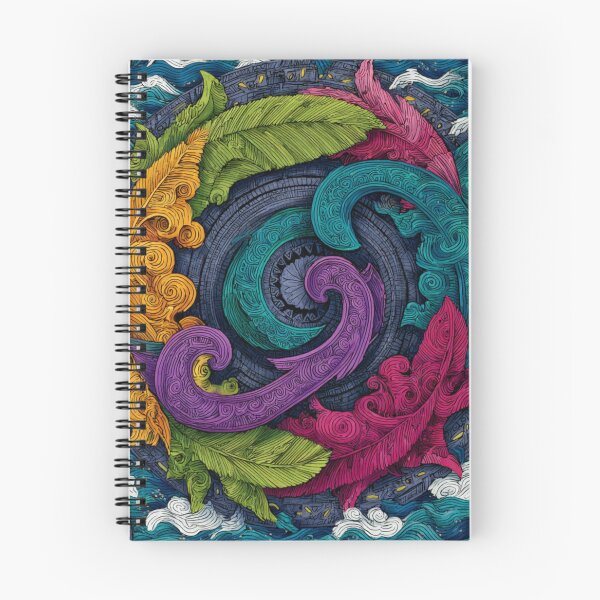 Item preview, New Zealand Māori Paua Pattern Koru Design 761 designed and sold by GrinGalore.
