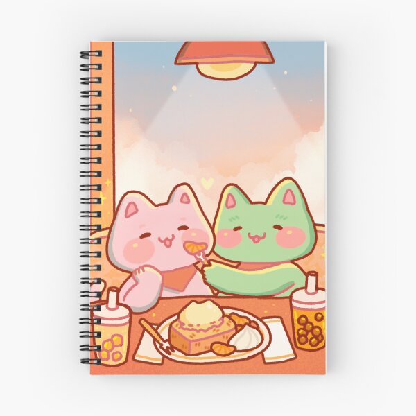 Item preview, Cute Cat Couple Cafe Date designed and sold by Plaifa-Art.
