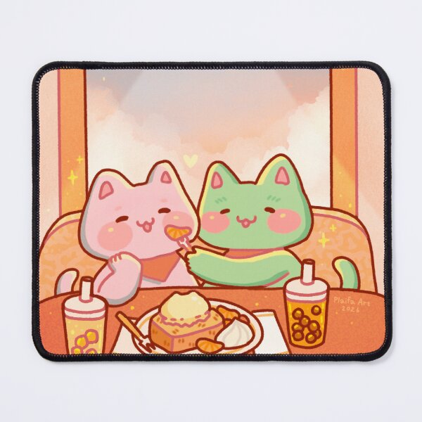 Item preview, Cute Cat Couple Cafe Date designed and sold by Plaifa-Art.
