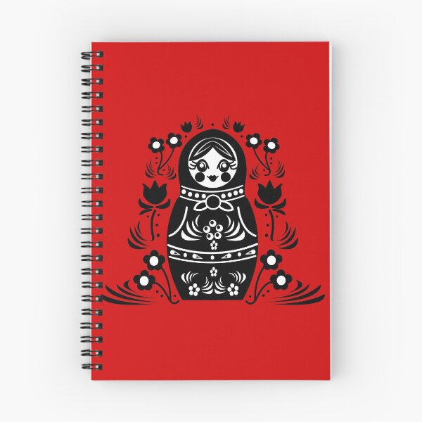 Item preview, Red & Black Matryoshka Russian Nesting Doll designed and sold by beerhamster.