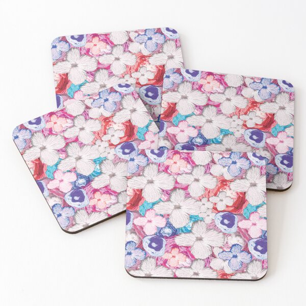 Item preview, Hand Embroidered Wildflower Botanical Collage designed and sold by Victoria Rose.
