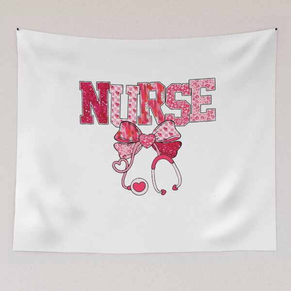 Item preview, Coquette Nurse Valentine Stethoscope Bow designed and sold by YoletteMelanson.