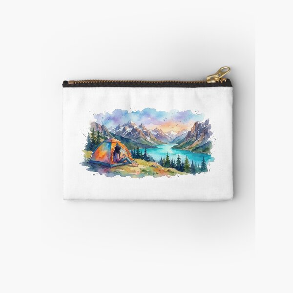 Item preview, Sunrise Coffee while Camping in the Mountains designed and sold by Hiking & Happiness.