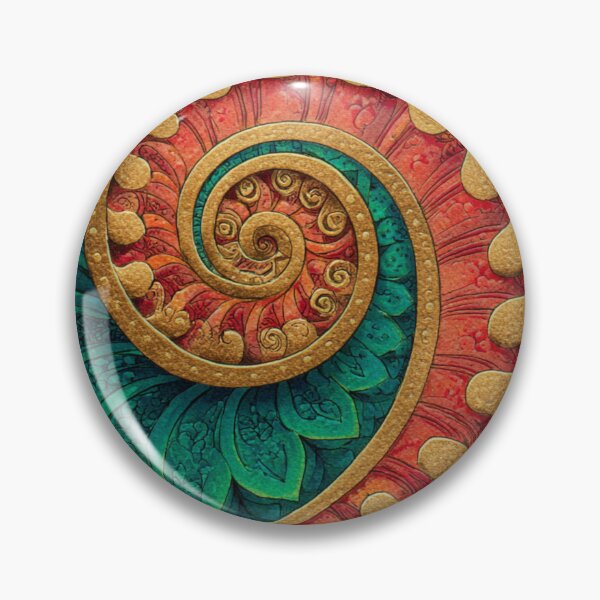 Item preview, New Zealand Māori Paua Pattern Koru Design 762 designed and sold by GrinGalore.