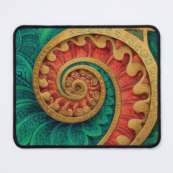Item preview, New Zealand Māori Paua Pattern Koru Design 762 designed and sold by GrinGalore.