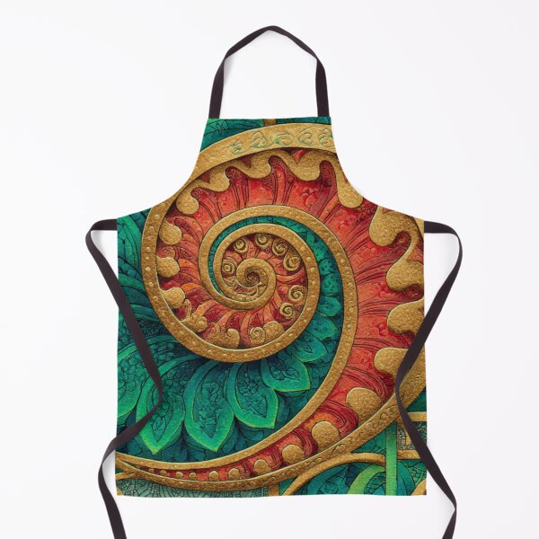 Item preview, New Zealand Māori Paua Pattern Koru Design 762 designed and sold by GrinGalore.