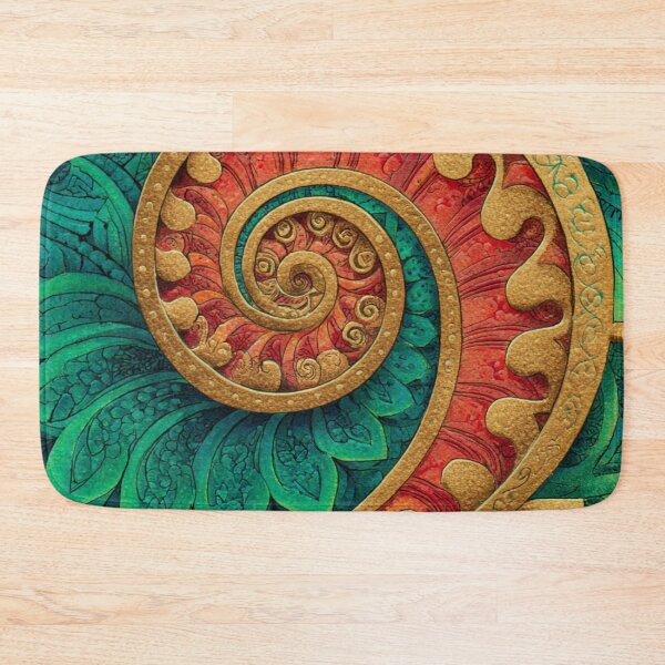 Item preview, New Zealand Māori Paua Pattern Koru Design 762 designed and sold by GrinGalore.
