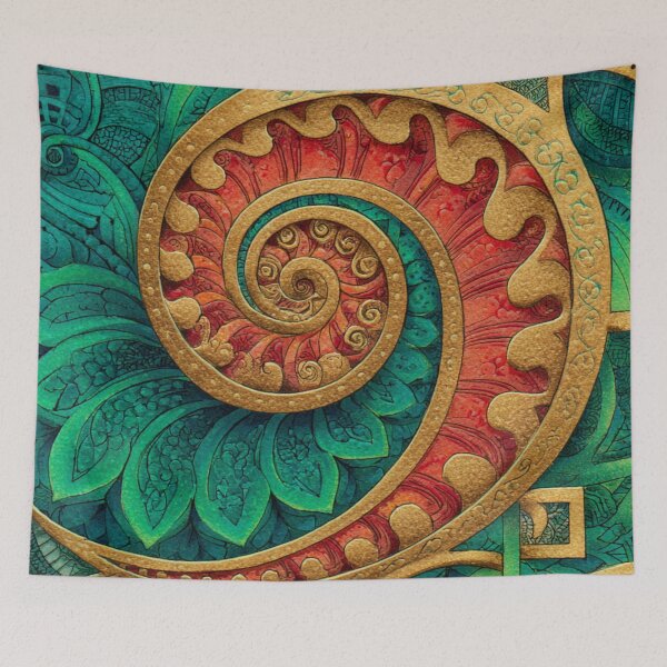 Item preview, New Zealand Māori Paua Pattern Koru Design 762 designed and sold by GrinGalore.