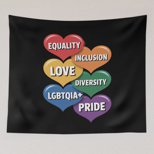Item preview, EQUALITY- INCLUSION- DIVERSITY- LOVE- PRIDE- LGBTQIA+ designed and sold by countntenov.