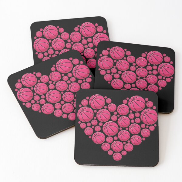 Item preview, Pink Basketball Heart Pattern Design designed and sold by LashondaGreen89.