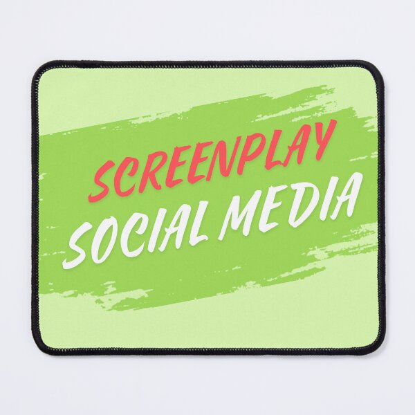 Item preview, Social Media Is a Screenplay – Funny Creator Quote designed and sold by NilofaDesigns.