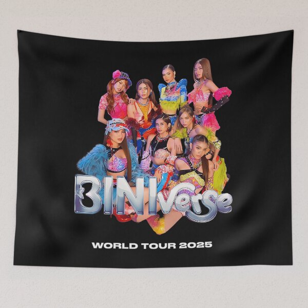 Item preview, Bini Biniverse World Tour 2026 Dates On Back For P-Pop Fans Concert Goers  Girl Group Lovers designed and sold by joebarravec.
