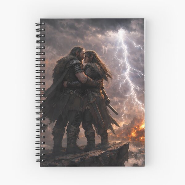 Item preview, Love Until Ragnarok – Viking Dark Romance Art designed and sold by NorseDrip.
