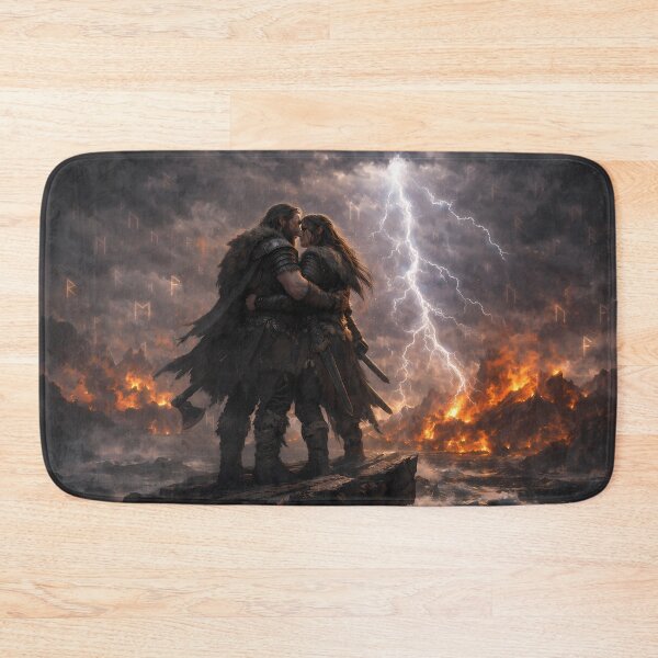 Item preview, Love Until Ragnarok – Viking Dark Romance Art designed and sold by NorseDrip.
