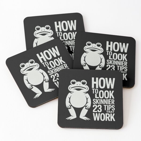Item preview, How To Look Skinnier 23 Tips That Work Funny Frog Humor designed and sold by SplashTastic.