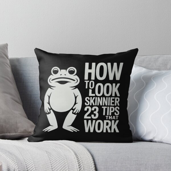 Item preview, How To Look Skinnier 23 Tips That Work Funny Frog Humor designed and sold by SplashTastic.