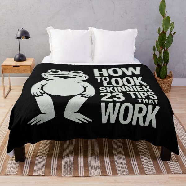Item preview, How To Look Skinnier 23 Tips That Work Funny Frog Humor designed and sold by SplashTastic.