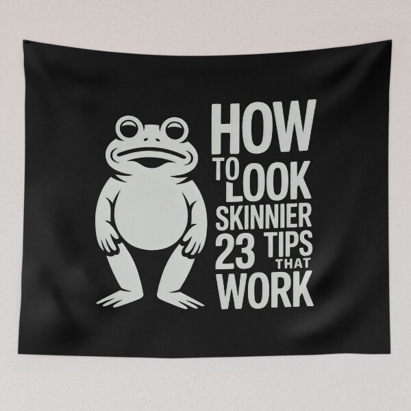Item preview, How To Look Skinnier 23 Tips That Work Funny Frog Humor designed and sold by SplashTastic.