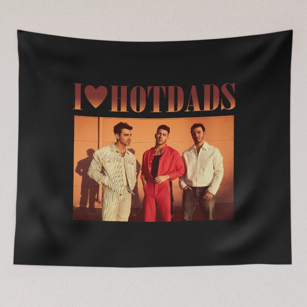 Item preview, I Love Hot Dads Inspired Shirt  Vintage 90S Jonas-Inspired Pop Fan Tee Retro Unisex Style designed and sold by joebarravec.