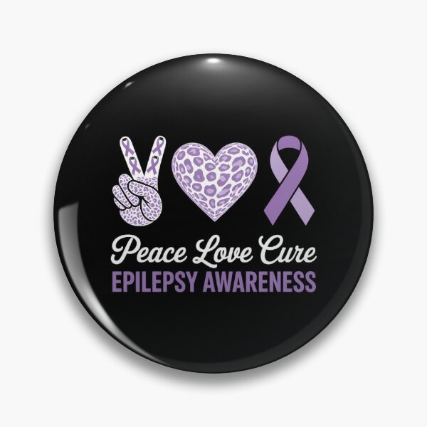 Item preview, Peace Love Cure Epilepsy Awareness Epilepsy designed and sold by IdunayaStore.