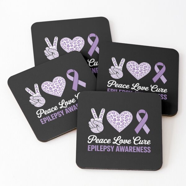 Item preview, Peace Love Cure Epilepsy Awareness Epilepsy designed and sold by IdunayaStore.