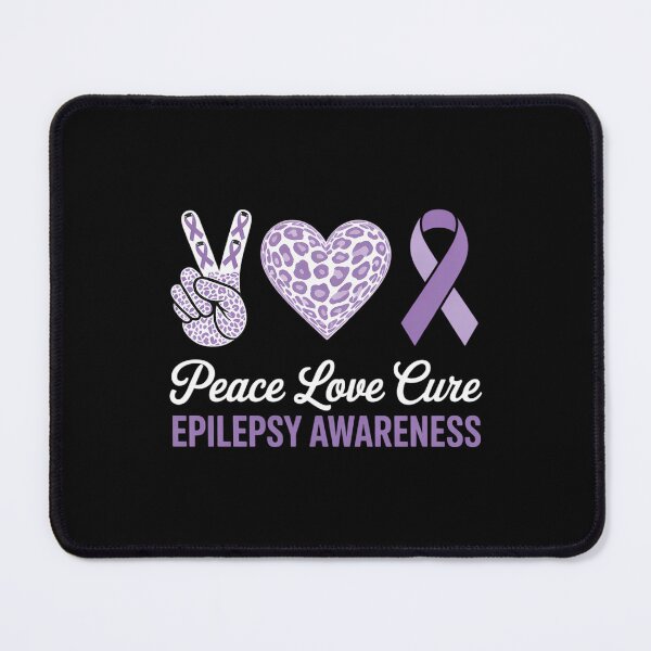 Item preview, Peace Love Cure Epilepsy Awareness Epilepsy designed and sold by IdunayaStore.