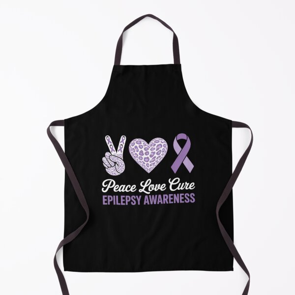 Item preview, Peace Love Cure Epilepsy Awareness Epilepsy designed and sold by IdunayaStore.