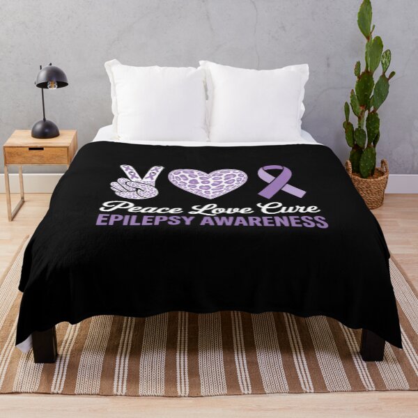 Item preview, Peace Love Cure Epilepsy Awareness Epilepsy designed and sold by IdunayaStore.