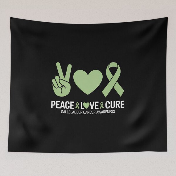 Item preview, Peace Love Cure Gallbladder Cancer Awareness designed and sold by IdunayaStore.
